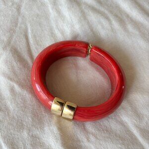Sezane Leo Bracelet - Coral - New/Never Used